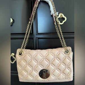 Kate Spade Cynthia Astor Court Quilted Light Pink Leather Shoulder Bag, New